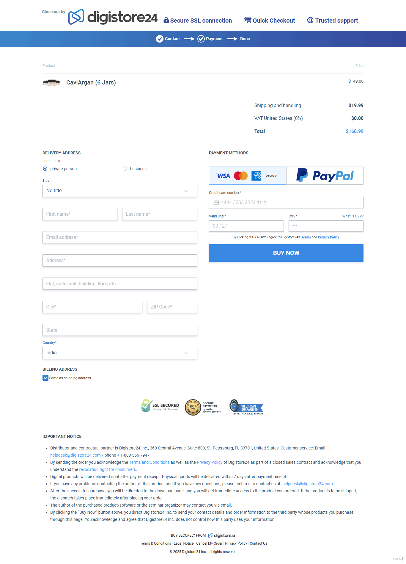Canviargan-Secure-Checkout